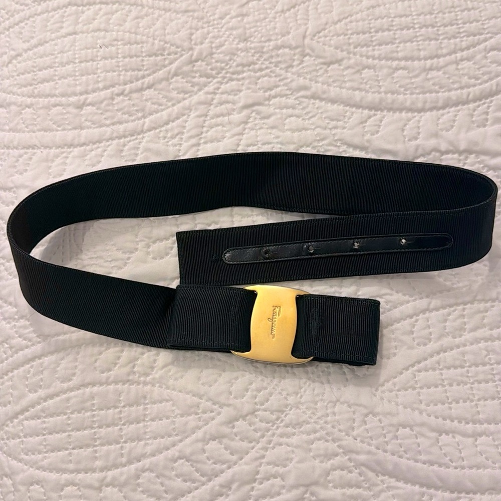 Salvatore Ferragamo Vintage Black Belt